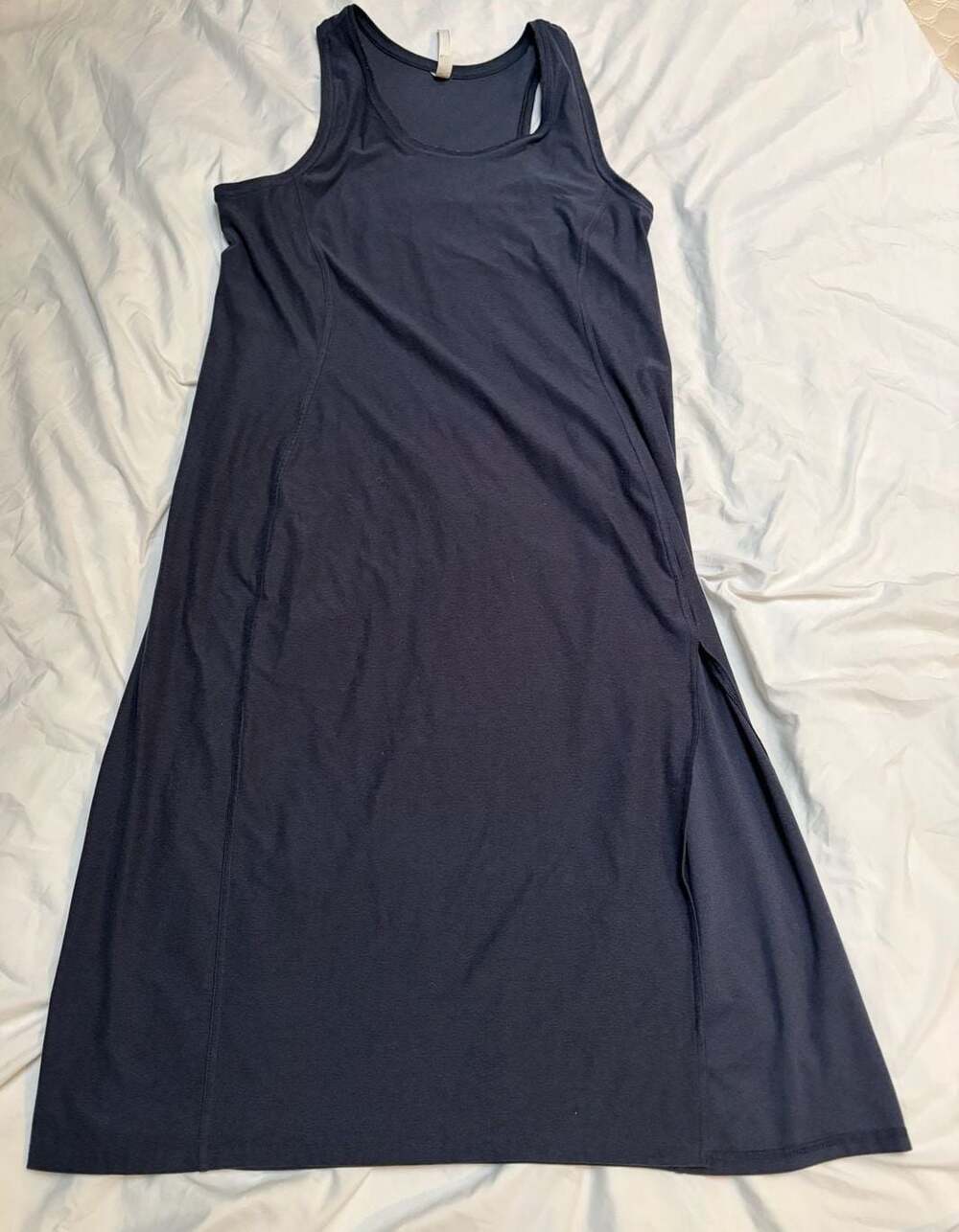 Fabletics Women's Athletic Racerback Midi Dress with Side Slit size L